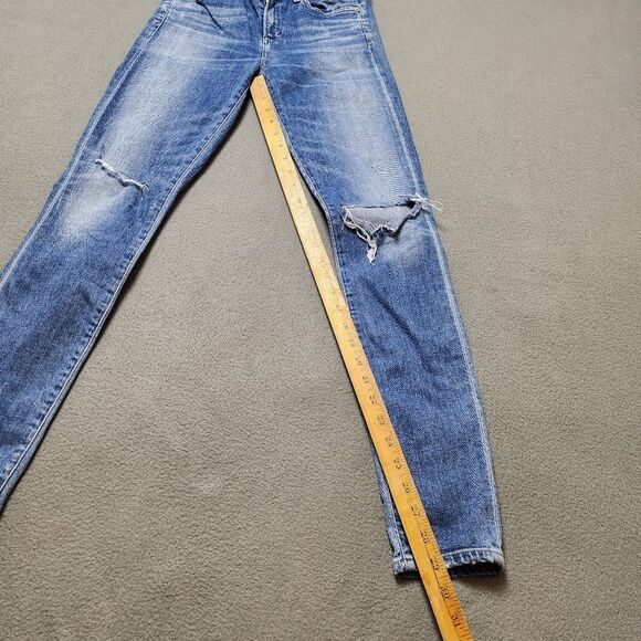 Citizens of Humanity Rocket jeans High Rise Skinny Sz 25 Distressed - Picture 14 of 16